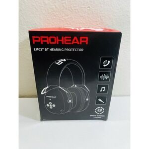 Prohear EM037 Bluetooth Hearing Protector Headphones 30dB Noise Reduction